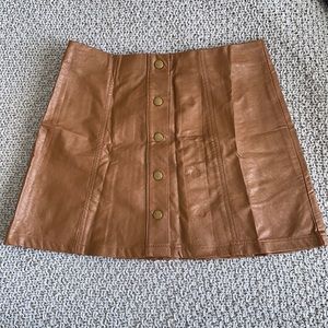 Forever 21 Faux Leather Mini Skirt (S)